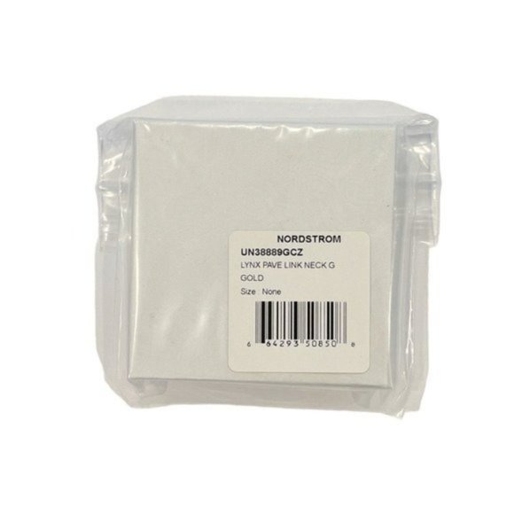 AJOA by NADRI Lynx Cubic Zirconia Gold Plated Chain Necklace NWT - Picture 3 of 4